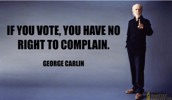 George Carlin Voting Quotes