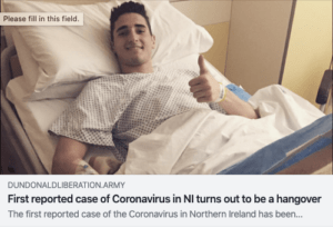 NI Coronavirus Scare Turns Out To Be A Hangover