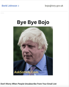 Boris Johnston Unsubscribed